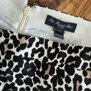 J. Crew The Pencil Skirt Leopard Cheetah Print Lightweight Stretch Size 10 thumbnail 2
