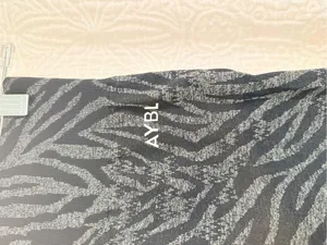 AYBL Black Zebra-Print High-Rise Biker Shorts thumbnail 3