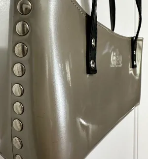 Beijo Shoulder Vintage Gray Bag with Black Double Straps thumbnail 3