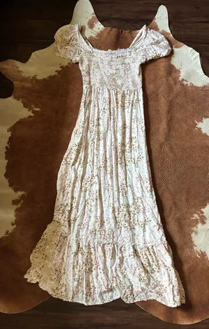 Women's Bebop maxi floral dress size medium 100% rayon thumbnail 1