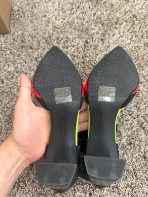 United Nude Red and Black Pointed Toe Mary Jane Heels Size 37 or 6.5 thumbnail 8