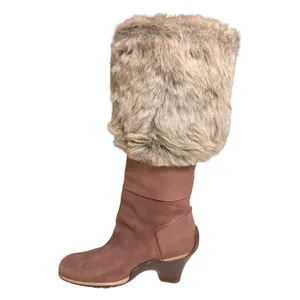 Timberland Baychester Faux Fur Fold Down Vintage Y2K Wedge Boots Size 9.5M thumbnail 13