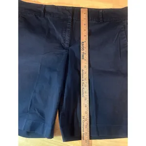Ann Taylor Devin Fit Bermuda Shorts Womens Size 16 Black Stretch Cotton Blend thumbnail 6