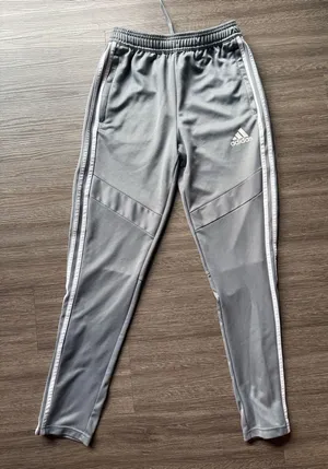 Kids Grey Adidas Track Pant  thumbnail 1