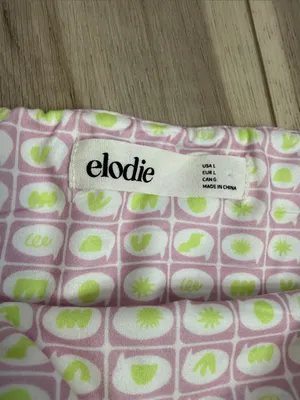 Elodie elastic waist pleated printed mini skirt size large thumbnail 2