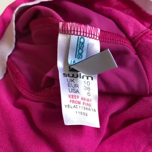 ASOS swim hot pink tankini top sz 6 thumbnail 4