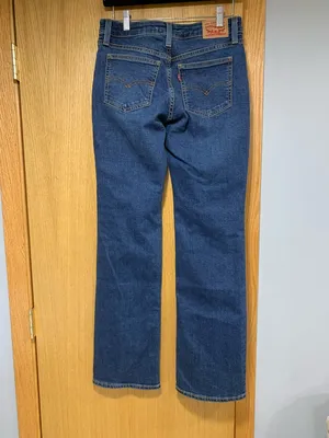 Levi's Superlow Boot Jeans in Classic Blue Denim - Size 27 thumbnail 2