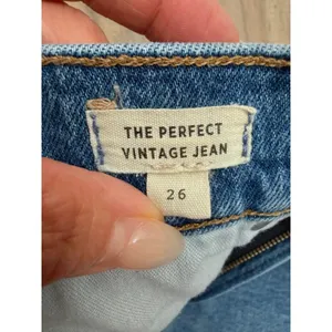 Madewell‎ The Perfect Vintage Jean 26 High Rise Slim Straight Stretch Denim thumbnail 8