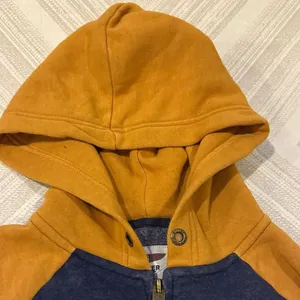 Butter Jr Girls Brooklyn Bulldogs Grey & Gold Zip-up Sweatshirt Size L(14/16) thumbnail 4