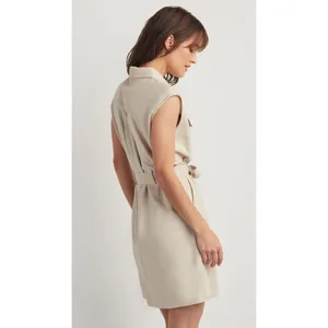 Ellen tracy LINEN BLEND SHIRT DRESS NWT small (b46 ) thumbnail 2