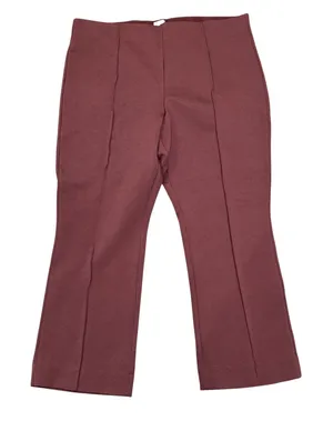 Maeve Anthropologie XLP Burgundy Pull-On Trouser Pants Petite Stretch thumbnail 1