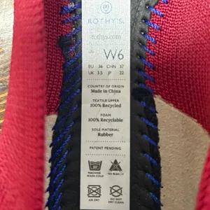 Rothy’s Red‎ Pointed Toe Flats Size 6 thumbnail 7