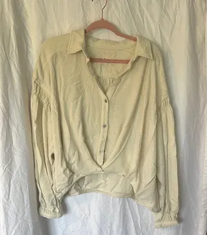 We The Free (Free people) Rockaway Oversized Ivory Top Women’s Size Medium thumbnail 6