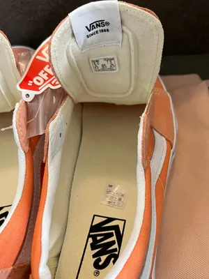 Vans Old Skool Suede Canvas Classic Skateboard Sneakers, Melon Orange/White, 7.5 thumbnail 13