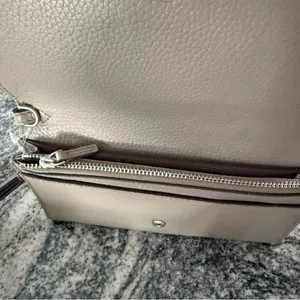 Tory Burch Britten Smartphone Wristlet French Gray NWT thumbnail 4