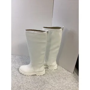 Aerosoles Slalom White PU Tall Lug Sole Boots Womens 5.5M NEW‎ thumbnail 7