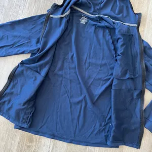 Unisex Member's Mark Blue Luxe Full Zip Hoodie - S thumbnail 5