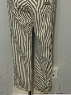 Dickies Women’s Regular Fit Hickory Stripe Bib Overalls Size XS thumbnail 8