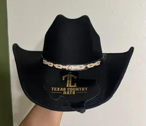 Black Cowboy Hat Size M thumbnail 1