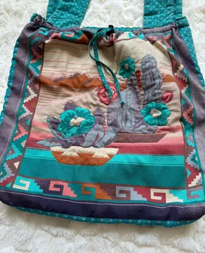 Vintage Cactus Print Shoulder Bag And Wallet Set thumbnail 2