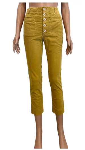 Free People 0 If you love something button fly high rise pant P 3679 thumbnail 1