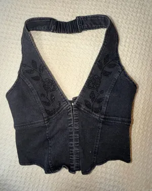 Black Rinestone Top Size XS thumbnail 1