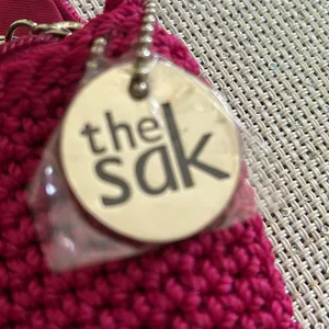 The Sak Crochet Crossbody Bag Magenta/Hot Pink thumbnail 5