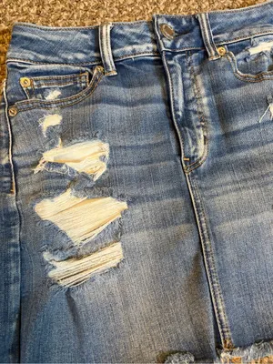 American Eagle Denim Mini Skirt Next Level Stretch thumbnail 4
