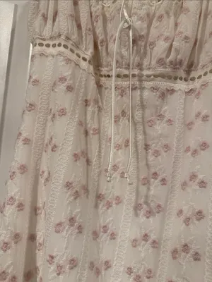Full Tilt White Mini Dress with Pink Embroidered‎ Detail medium nwt thumbnail 3