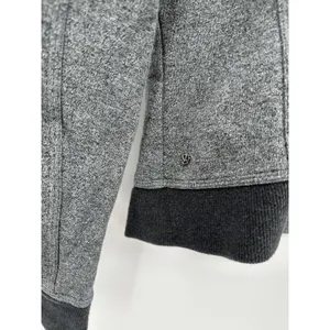 Lululemon Jacket Women 8 Grey Karmacollected Collared Cotton Fleece‎ Super Soft thumbnail 7