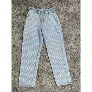 American Eagle Outfitters Women’s Mom Jeans Blue Indigo Stripe Size 10 Long thumbnail 3