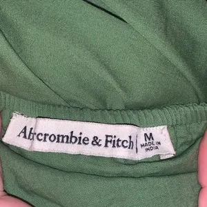 Abercrombie & Fitch Mini Dress Women Green Strappy Empire Waist Boho Feminine M thumbnail 3