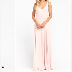 Show Me Your MuMu Jenn Maxi Dress Dusty Blush Pink Small thumbnail 11