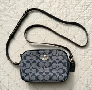 Coach Mini Jamie Camera Bag in Navy Blue thumbnail 1