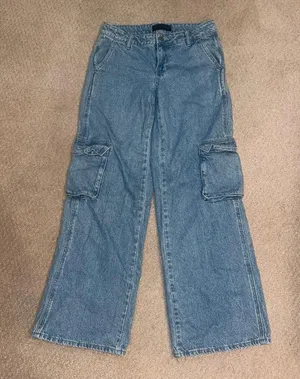 Kendall + Kylie Cargo Jeans thumbnail 1