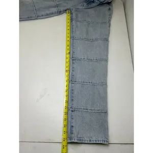 Pacsun Eco Light Blue Frayed Low Rise Straight Leg Jeans Medium Indigo Size 28 thumbnail 7