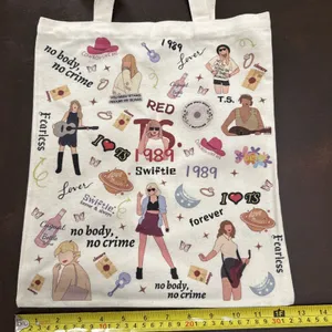 Eras Tour Tote Bag Girls Large 1989 Midnights Red Taylor Swift Swifty Concert thumbnail 4