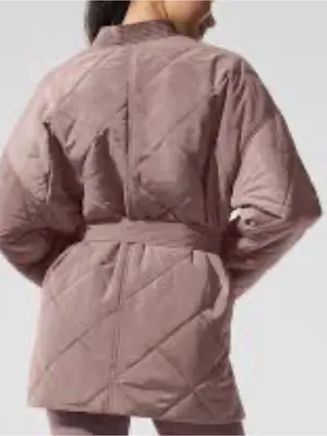 659. Alo Yoga Urbanite Wrap Puffer med Jacket Mushroom thumbnail 2
