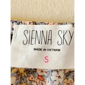NWT Siena Sky Spaghetti Straps Multicolor Flowery Ruffles Womens Dress SZ Small thumbnail 5