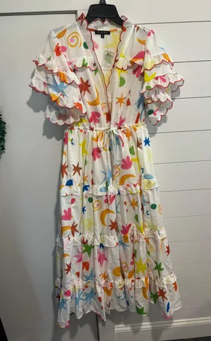 Charm Ruffle Maxi Dress thumbnail 4
