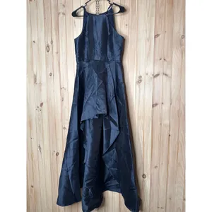 NWOT Lulus Broadway Show Navy Blue High-Low Gown Red Carpet Prom Banquet Size M thumbnail 2