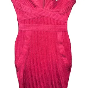 NWT Elegant Burgundy Bandage Dress Size Small thumbnail 3