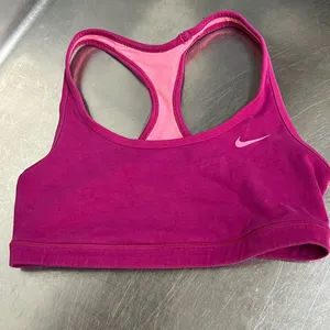 Nike Dri Fit Reversible Racerback Pink Sports Bra - Size Medium - GUC thumbnail 1