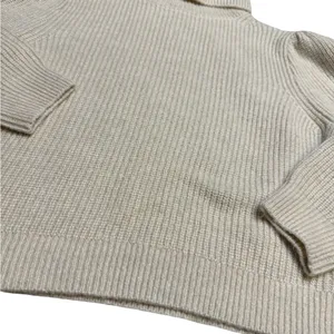 ✨🤍 J.Crew‎ Chunky Ribbed Turtleneck Puff Sleeve Sweater Size M 🤍✨ thumbnail 3