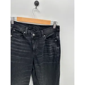 American Eagle Womens Strigid Super High Rise Baggy Straight Denim‎ Jeans Sz 4 thumbnail 5