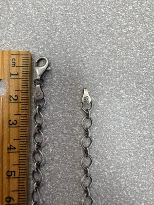 Authentic Navajo Sterling Silver Turquoise Necklace by P. Skeets – Spiderweb Matrix thumbnail 7