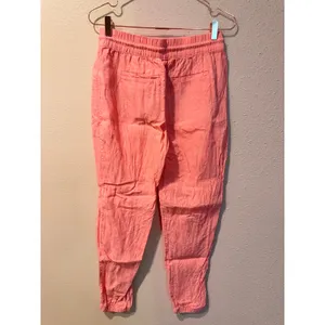 Athleta Cabo Linen Jogger Women Size 2 Coral Summer Casual‎ Pants 531704 thumbnail 4