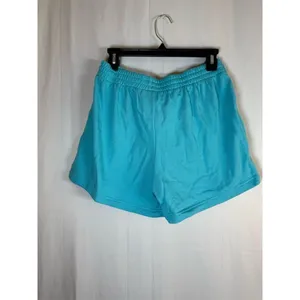 Champion Sweat Shorts Womens Size S Aqua Blue Drawstring Pockets thumbnail 6