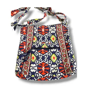 Vera Bradley Original Zip Hipster Crossbody‎ Bag Sun Valley Quilted Navy Orange thumbnail 2