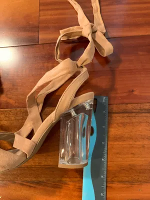 Qupid Beige Leg-Wrap Clear Block Heels thumbnail 12